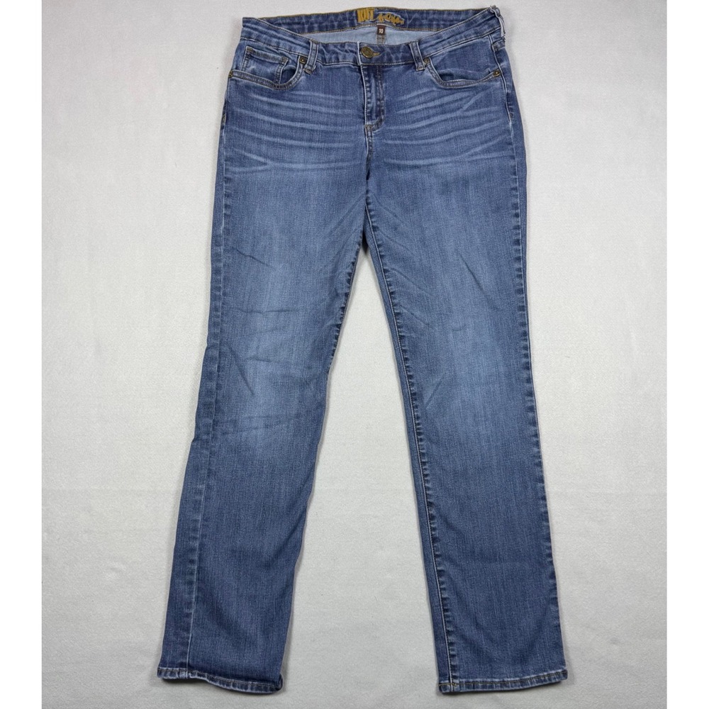 Kut from the Kloth Womens Straight Leg Jeans Blue Medium Wash Size 10 Stretch